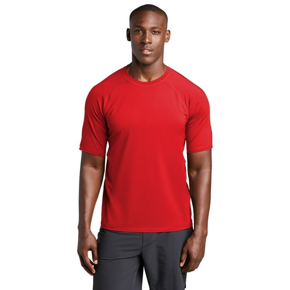 Sport-Tek ST470 Rashguard Tee, True Red, XS