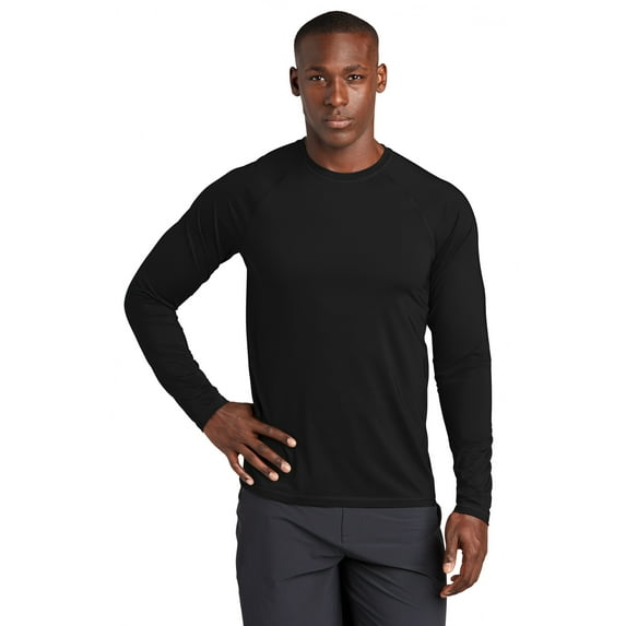 Sport-Tek ST470LS Long Sleeve Rashguard Tee , Mens Workout Shirts