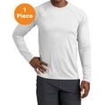 thumbnail image 1 of Sport-Tek ST470LS Long Sleeve Rashguard Tee , White, M, Mens Clothing, Mens Workout Clothing, 1 of 1