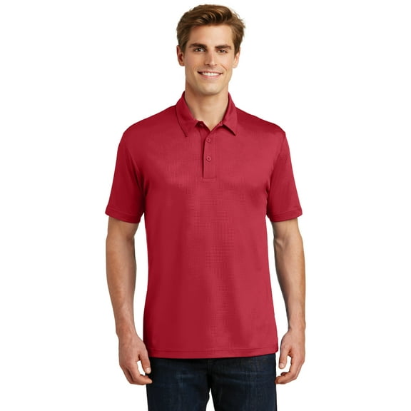 Sport-Tek ST630 Embossed PosiCharge Tough Polo, Mens Polo Shirts
