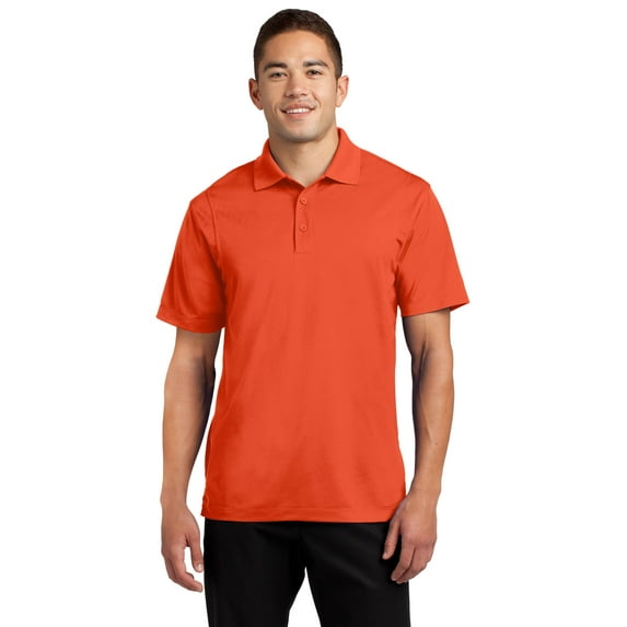 Sport-Tek ST650 Mens Micropique Sport-Wick Polo T-Shirt, Deep Orange - 2XL
