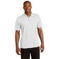 thumbnail image 1 of Sport-Tek ST651 Mens Micropique Sport-Wick Pocket Polo Tees, White - 4XL, 1 of 6