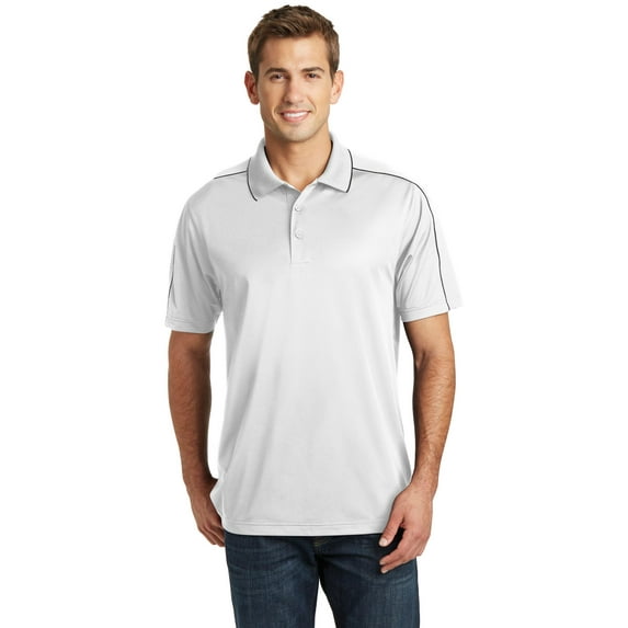 Sport-Tek ST653 Micropique Sport-Wick Piped Polo, Mens Polo Shirts