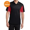thumbnail image 1 of Sport-Tek ST655 Side Blocked Micropique Sport-Wick Polo, Black/ True Red, 5XL, Mens Polo Shirts, 1 of 1