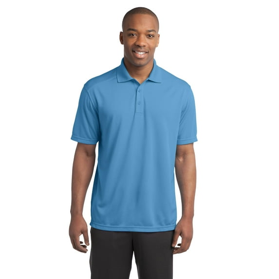 Sport-Tek ST680 Mens PosiCharge Micro-Mesh Polo Tees, Carolina Blue - Extra Small