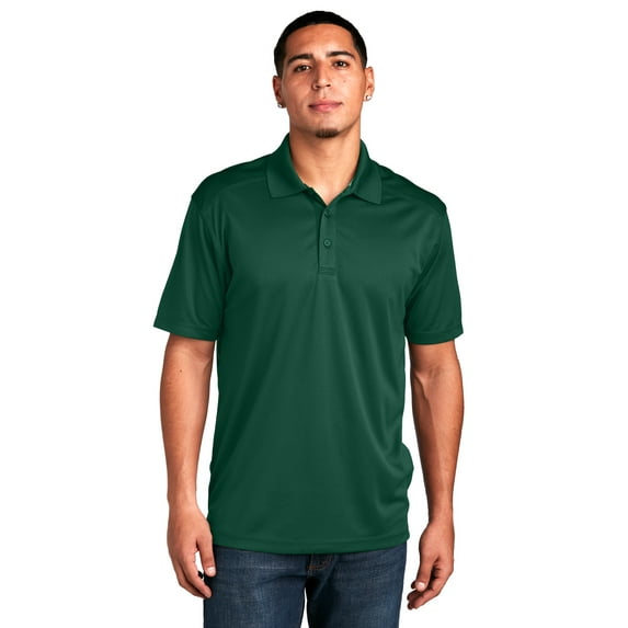 Sport-Tek ST680 Mens PosiCharge Micro-Mesh Polo Tees, Forest Green - 2XL
