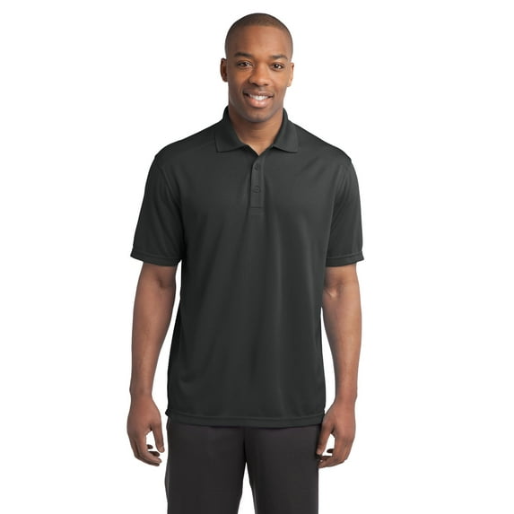 Sport-Tek ST680 Mens PosiCharge Micro-Mesh Polo Tees, Iron Grey - Extra Small