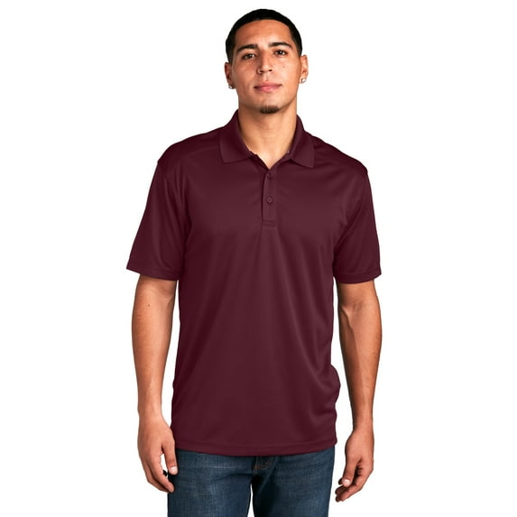 Sport-Tek ST680 Mens PosiCharge Micro-Mesh Polo Tees, Maroon - Large