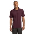 thumbnail image 1 of Sport-Tek ST685 Mens PosiCharge Micro-Mesh Colorblock Polo Tees, Maroon & White - 3XL, 1 of 6