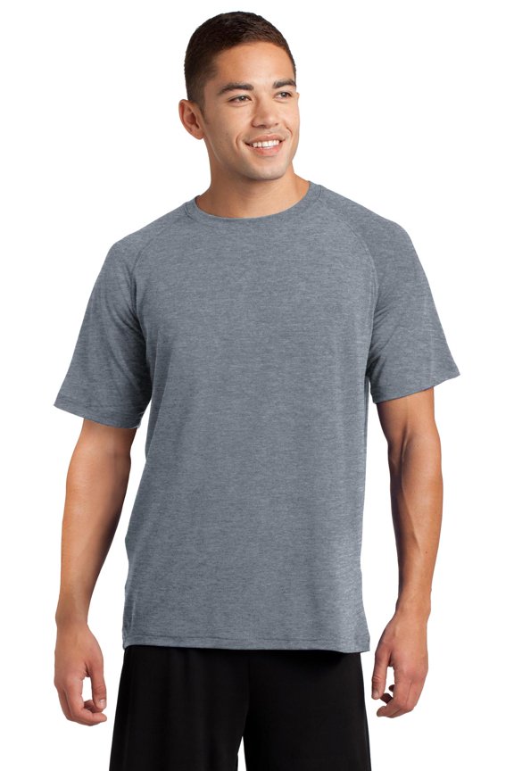 ST700 Mens Ultimate Performance Crew, Heather Grey - Extra Small