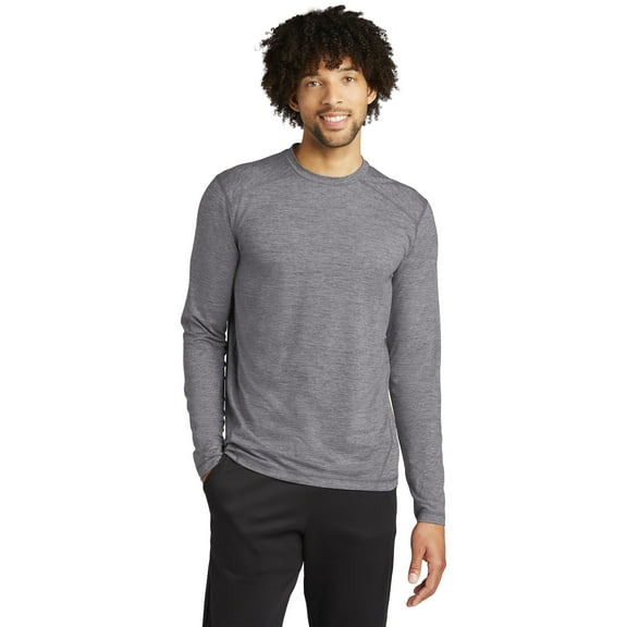 Sport-Tek ST710 Exchange 1.5 Long Sleeve Crew Tee, Plus Size Activewear