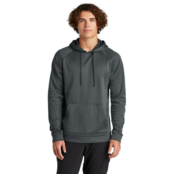 Sport-Tek ST730 Re-Compete Fleece Pullover Hoodie, Iron Grey, XL