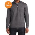 thumbnail image 1 of Sport-Tek ST855 Sport-Wick Stretch Reflective Heather 1/2-Zip Pullover, Charcoal Grey, M, Mens Hoodies and Sweatshirts, 1 of 1