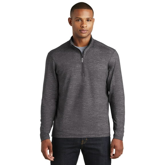 Sport-Tek ST855 Sport-Wick Stretch Reflective Heather 1/2-Zip Pullover, Mens Hoodies and Sweatshirts