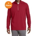 thumbnail image 1 of Sport-Tek ST860 Sport-Wick Textured 1/4-Zip Pullover, Deep Red, 3XL, Big and Tall Active Jackets and Hoodies, 1 of 1