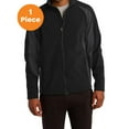 thumbnail image 1 of Sport-Tek ST970 Colorblock Soft Shell Jacket, Black/ Iron Grey, 4XL, Mens Coats and Jackets, 1 of 1