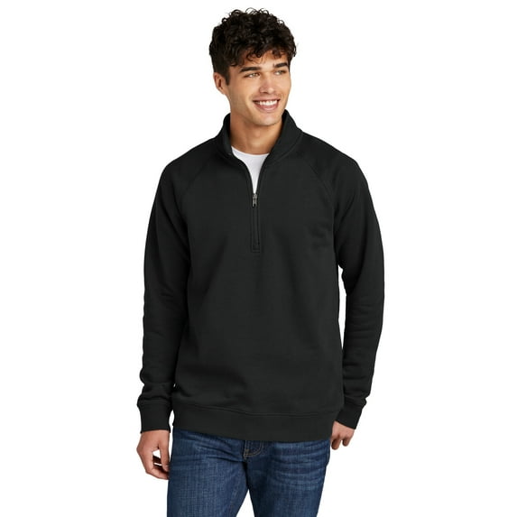 Sport-Tek STF202 Drive Fleece 1/4-Zip Pullover, Black, 2XL