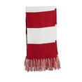 thumbnail image 1 of Sport-Tek Spectator Scarf-One Size (True Red/ White), 1 of 2