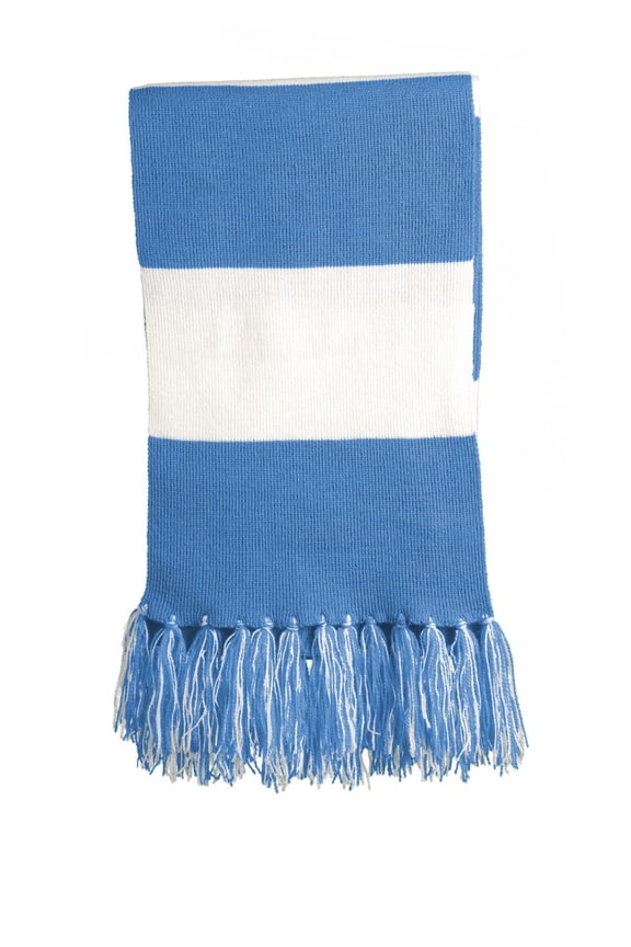 Spectator Scarf. Sta02 , STA02 , Carolina Blue/ White , One Size
