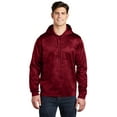 thumbnail image 1 of Sport-Tek Sport Wick CamoHex Fleece Hooded Pullover-2XL (Deep Red), 1 of 6