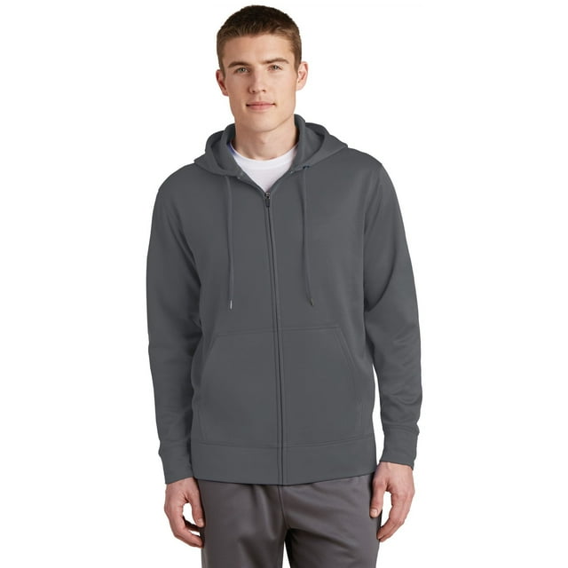 Sport-Tek Sport-Wick Fleece Full-Zip Hooded Jacket. ST238 - Walmart.com