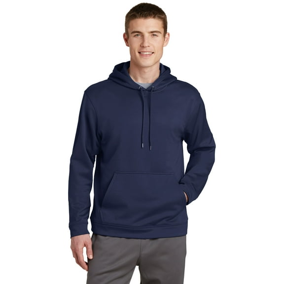 Sport-Tek Sport Wick Fleece Hooded Pullover-XS (Navy)