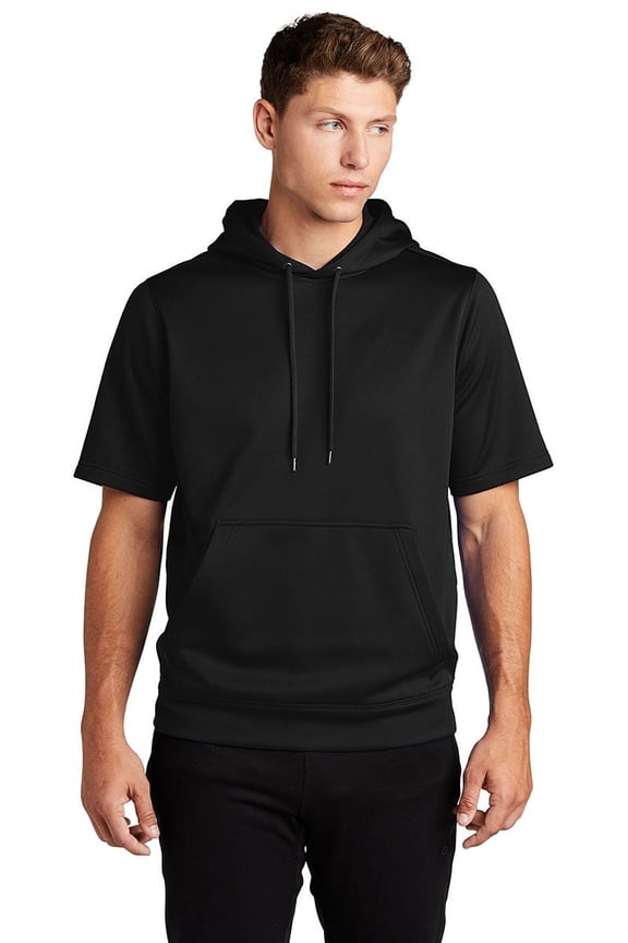 ® Sport-Wick ® Fleece Short Sleeve Hooded Pullover. ST251