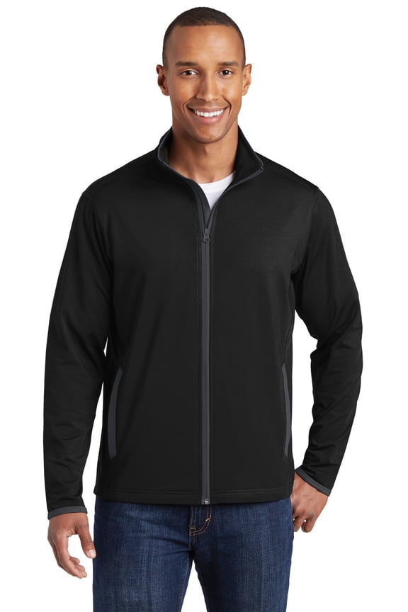 ST853 Sport-Wick Stretch Contrast Full-Zip Jacket