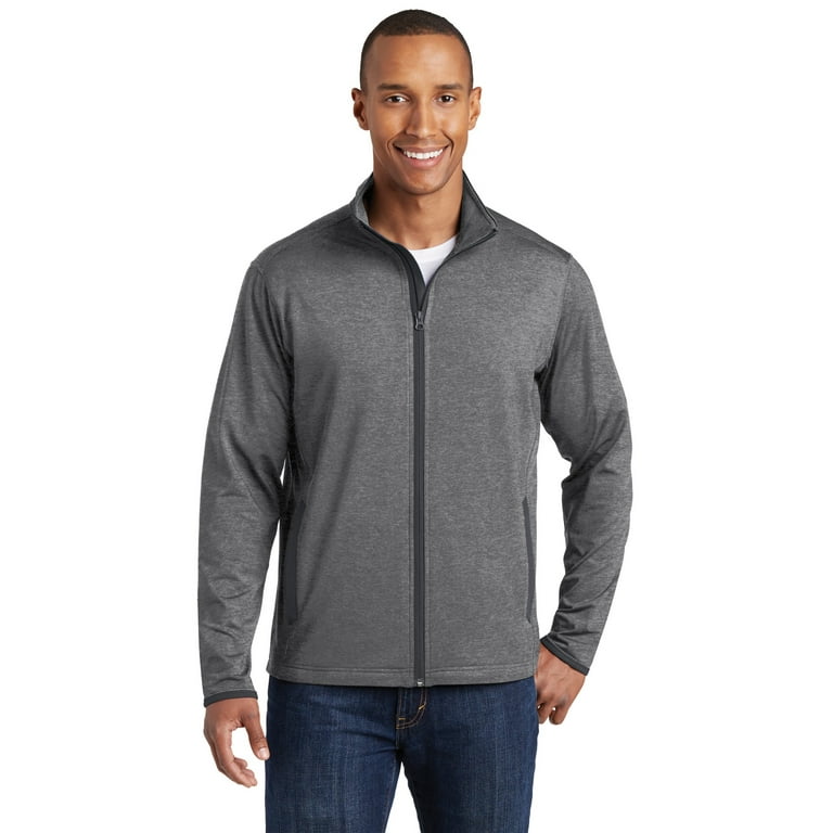 Stretch full zip fleece clearance jacket