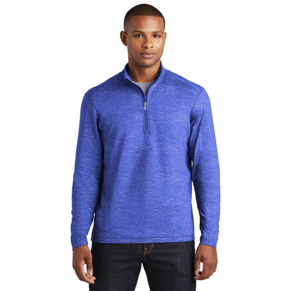 Sport-Tek ® Sport-Wick ® Stretch Reflective Heather 1/2-Zip Pullover. ST855