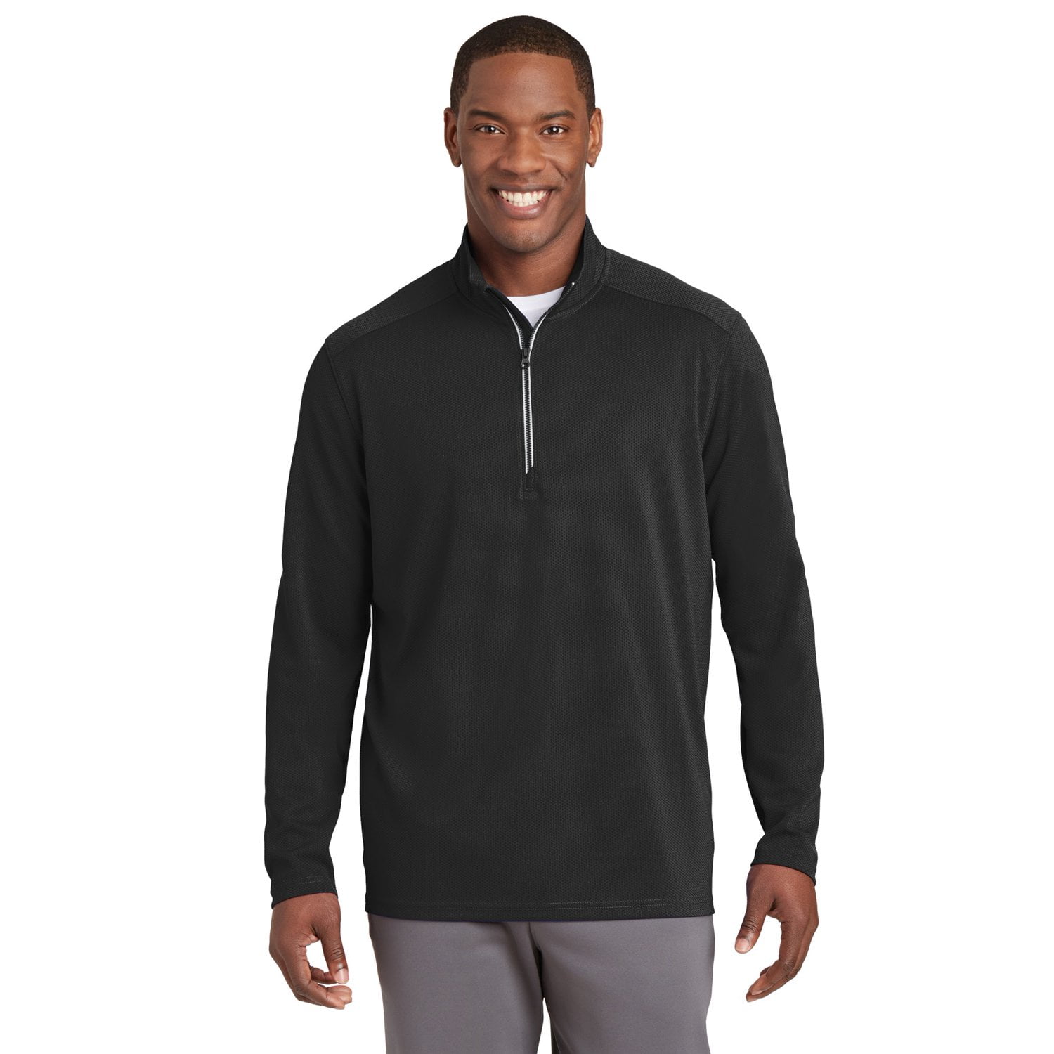 Sport-Tek ST860 Sport-Wick Textured 1/4-Zip Pullover - Walmart