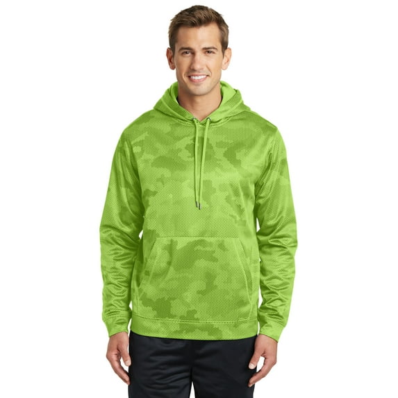 Sport-Tek St240 Sport-Wick Camohex Fleece Hooded Pullover
