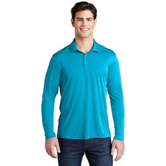 Sport-Tek St520Ls Posi-Uv Pro Long Sleeve Polo