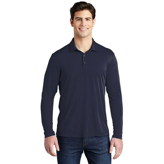Sport-Tek St520Ls Posi-Uv Pro Long Sleeve Polo