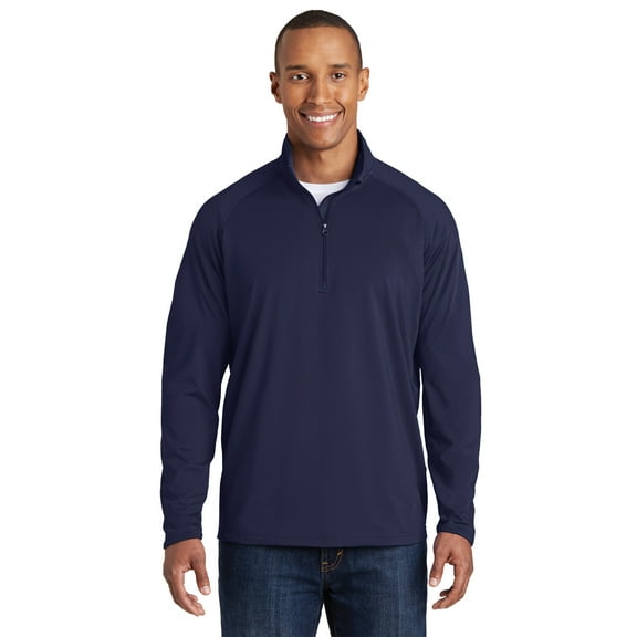 Sport-Tek Stretch 1/2Zip Pullover (ST850) True Navy, XS