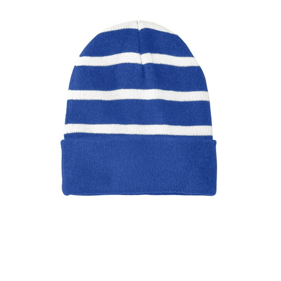Sport-Tek ® Striped Beanie with Solid Band. STC31