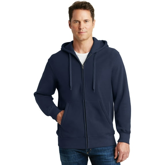 Sport-Tek Super Heavyweight Full Zip Hooded Sweatshirt-2XL (True Navy)