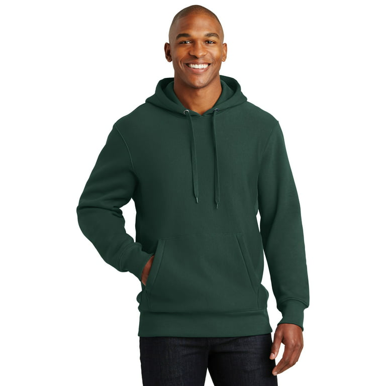 Sport-Tek Super Heavyweight Pullover Hooded Sweatshirt-L (Dark Green)