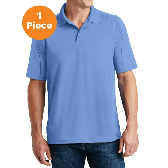 Sport-Tek T474 Dri-Mesh Pro Polo, Carolina Blue, XL, Mens Workout Shirts