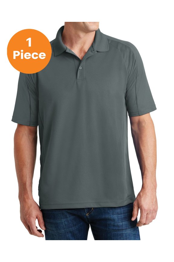 T474 Dri-Mesh Pro Polo, Steel, S, Mens Polo Shirts