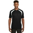 thumbnail image 1 of Sport-Tek Dry Zone Colorblock Crew-M (Black/White), 1 of 2