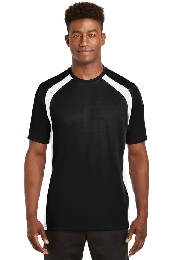 Dry Zone Colorblock Crew-M (Black/White)