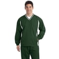 thumbnail image 1 of Sport-Tek Pullover TJST62 Adult Tall Tipped V-Neck Raglan Wind Shirt, 1 of 2