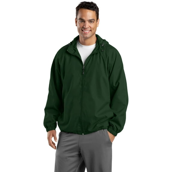 Sport-Tek TJST73 Mens Tall Hooded Raglan Jacket
