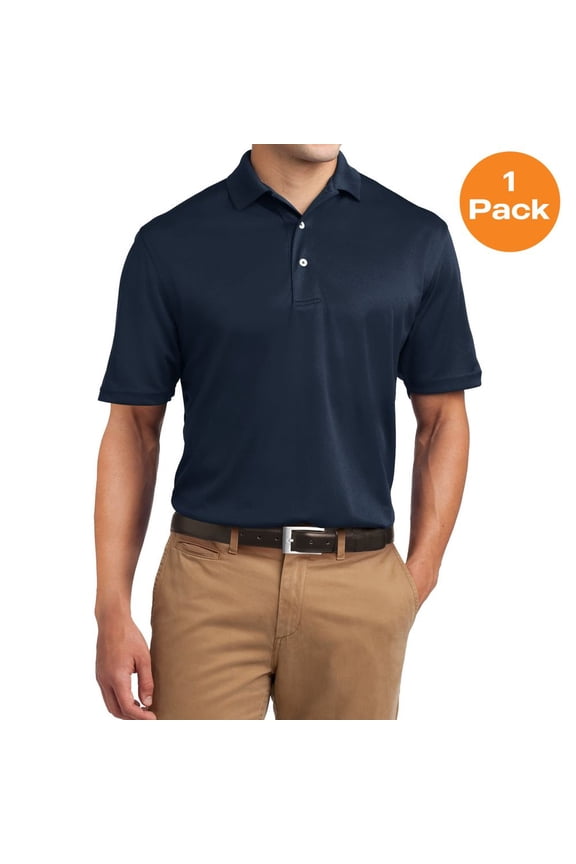 TK469 Tall Dri-Mesh Polo, Navy, XLT, Mens Polo Shirts