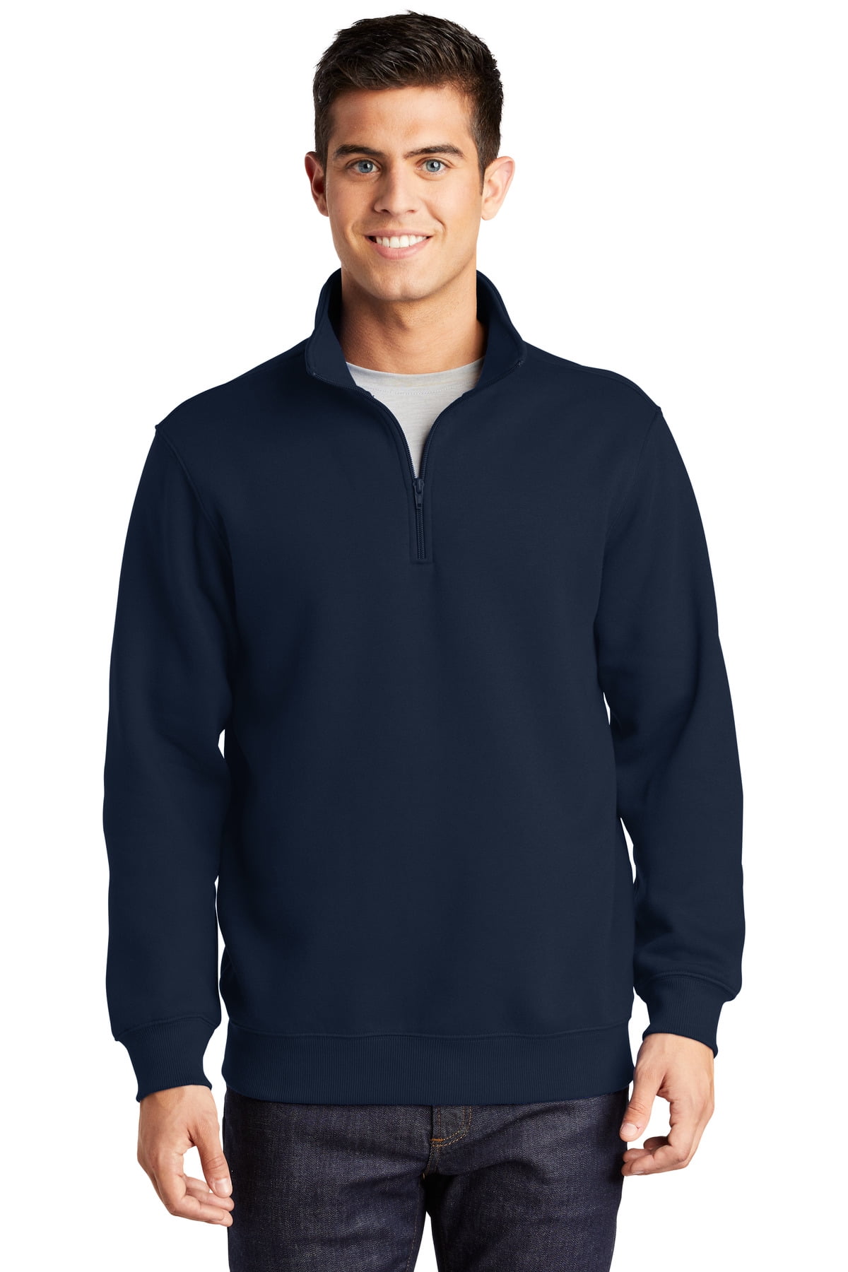 Sport-Tek Men's Tall 1/4 Zip Sweatshirt - True Navy TST253 2XLT