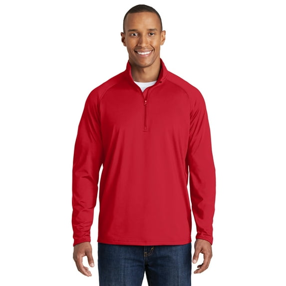 Sport-Tek TST850 Tall Sport-Wick Stretch 1/2-Zip Pullover , Big and Tall T-Shirts