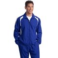 thumbnail image 1 of Sport-Tek Tall Colorblock Raglan Jacket-4XLT (True Royal/ White), 1 of 2