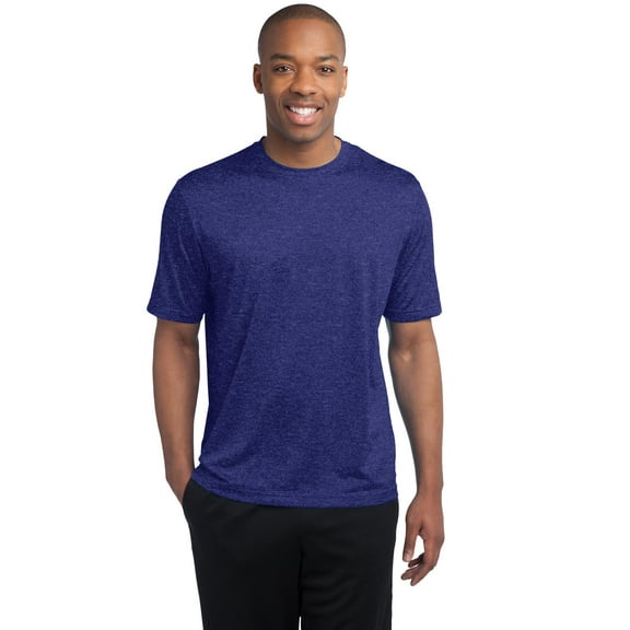Sport-Tek Tall Heather Contender Tee-2XLT (Cobalt Heather)