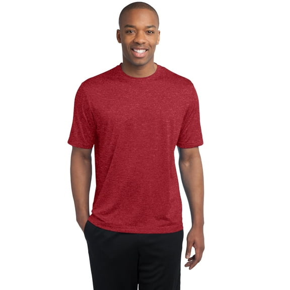 Sport-Tek Tall Heather Contender Tee-LT (Scarlet Heather)